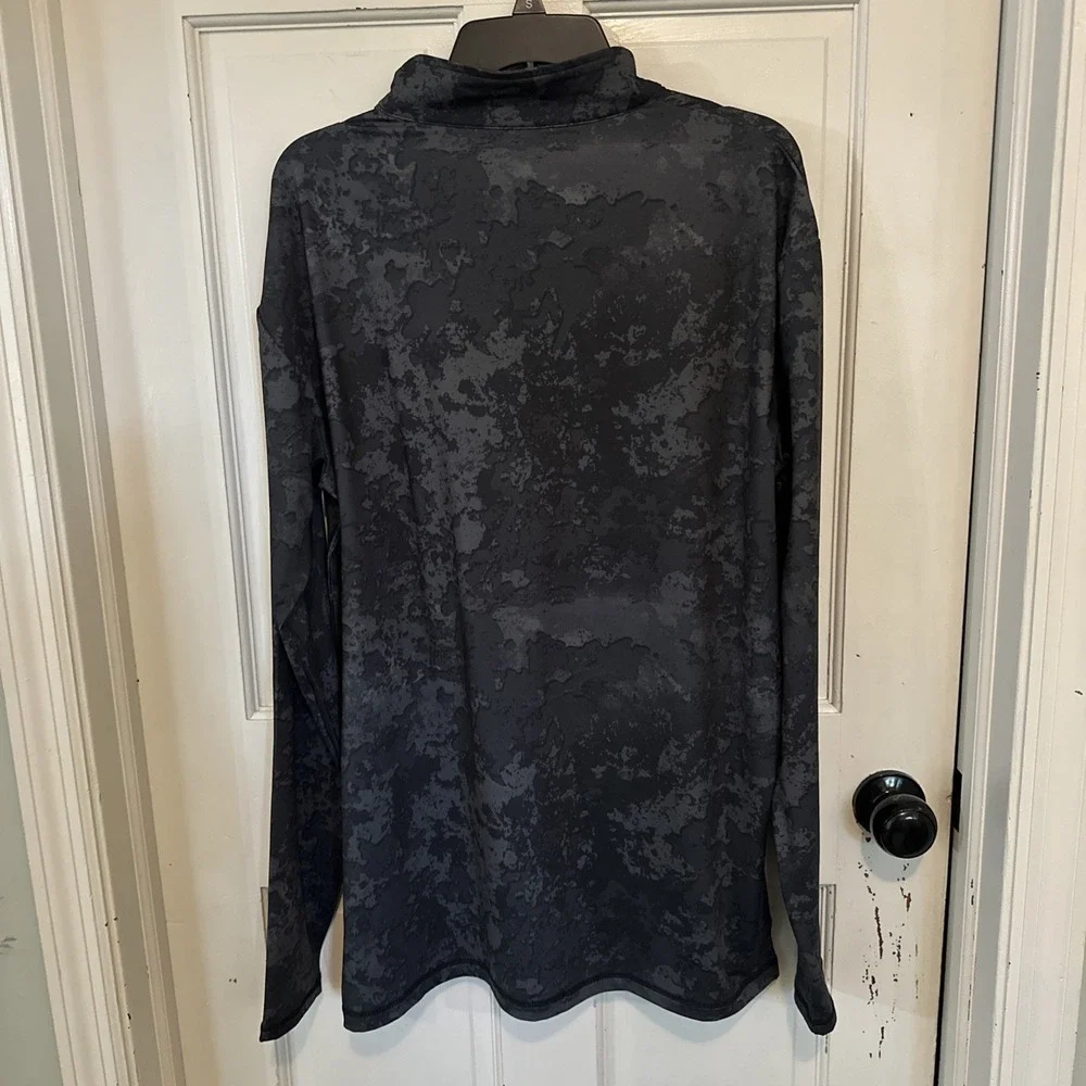 Hornady Men's Performance Large Black Gray Camo 1/4 Zip Jacket Wohali Outdoors